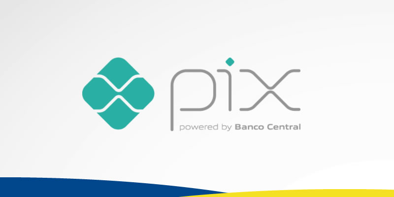 Imagem com logotipo do Pix